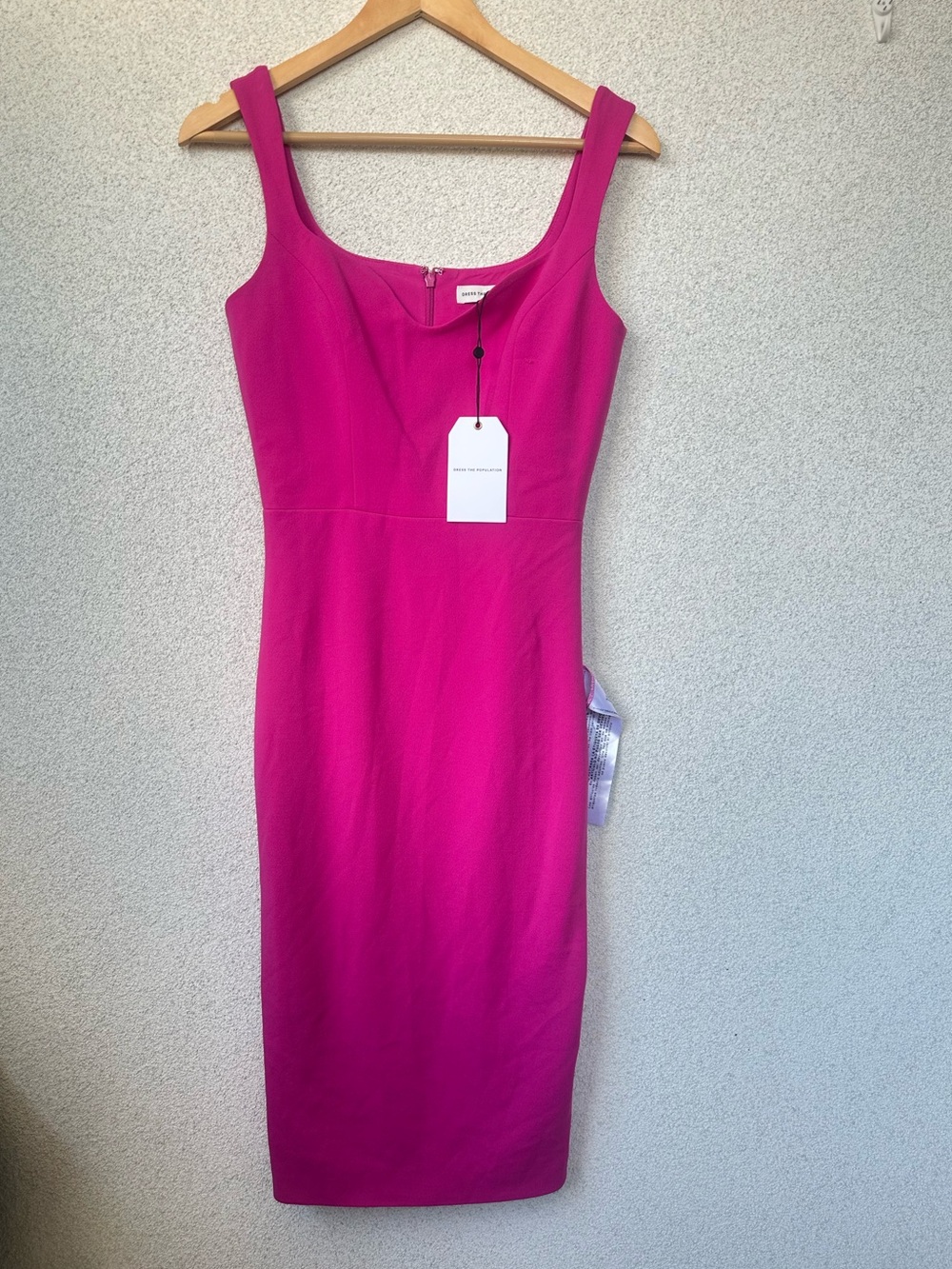 Dress The Population - Pink Sheath Midi Dress Size Small NWT